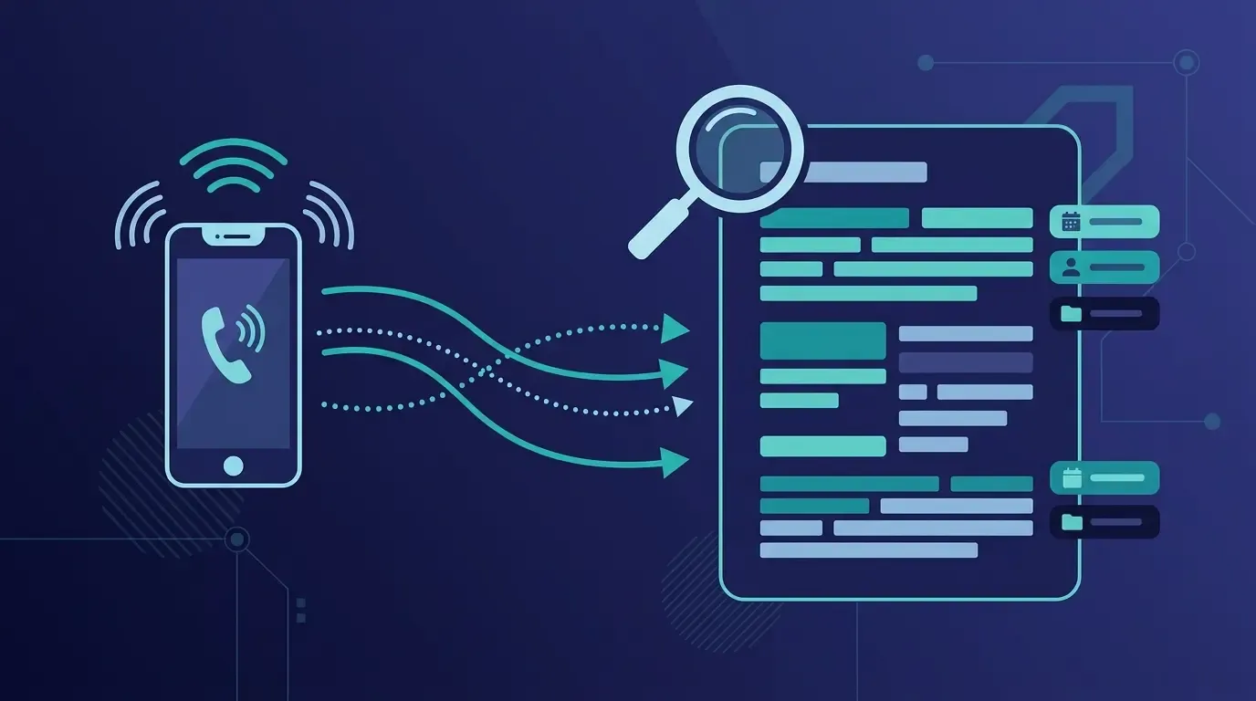 Speech-to-text knowledge base ingestion pipeline illustration